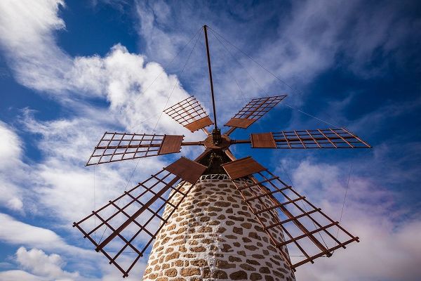 Canary Islands-Fuerteventura Island-Tindaya-traditional island windmill